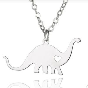 Dinosaur Heart Necklace